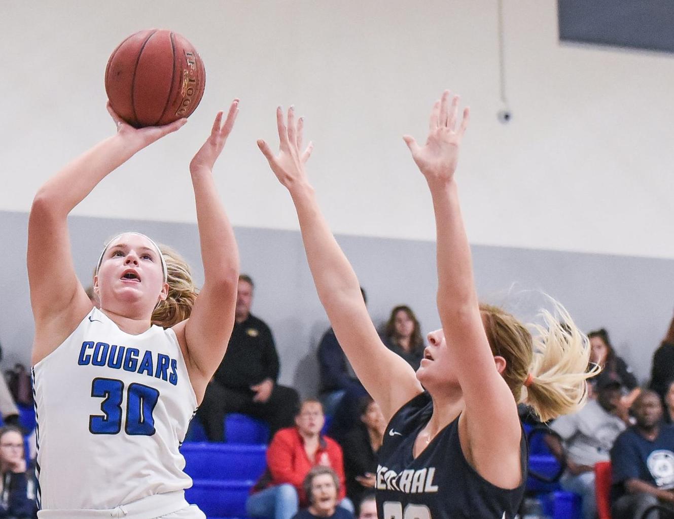 12/6/19 - Girls Basketball - Francis Howell Central at Lutheran St. Charles